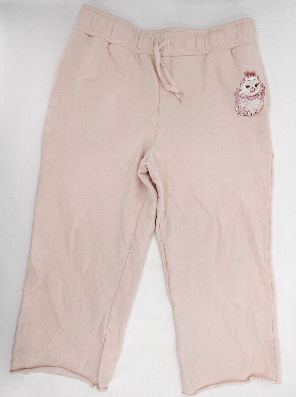 Disney Aristocats Pants Womens Large Fleece Sweatpants Cat Graphic Loungewear